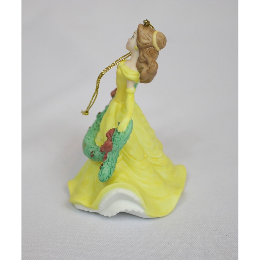 2008 Grolier Belle Disney Porcelain Ornament Beauty & the Beast Holiday‎ - Picture 2 of 5